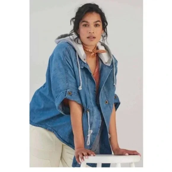 Anthropologie Denim jacket, size XS/S - Picture 6 of 16